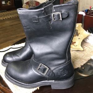 Harley Davidson boots leather black